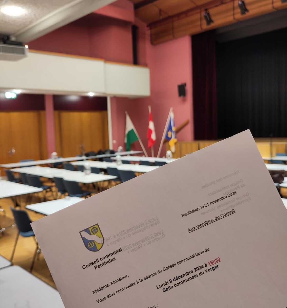 Ordre du jour de la séance du Conseil communal du 12 décembre 2024